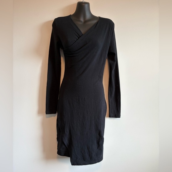 James Perse Classic Black Long Sleeve Dress | Size 0 XS - Picture 2 of 7